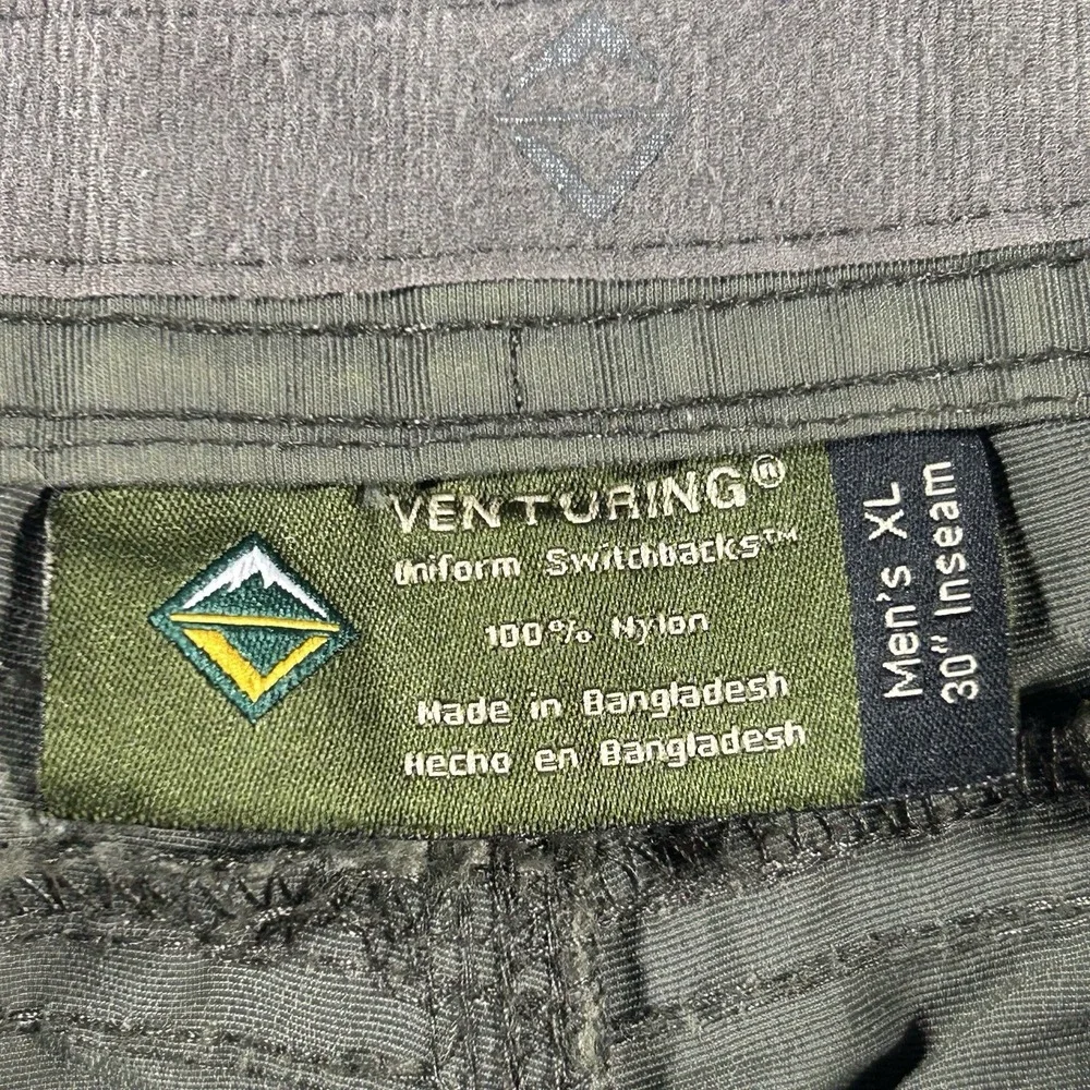 Venturing Uniform Switchbacks Convertible Pants Mens XL Olive Zip Off Cargo BSA
